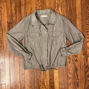 Utility Jacket in Khaki Green